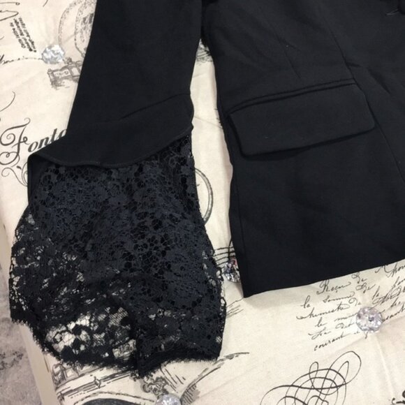 Nanette Lepore Lace Sleeve Blazer - Picture 6 of 8